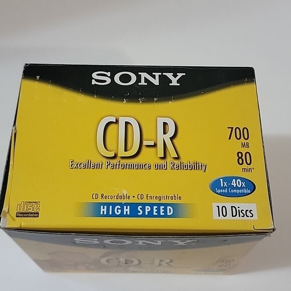 SONY CD-R Cd Recordable Disc's 10pk - Picture 3 of 4